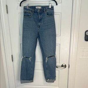 Abercrombie & Fitch Light Blue High Rise Jeans